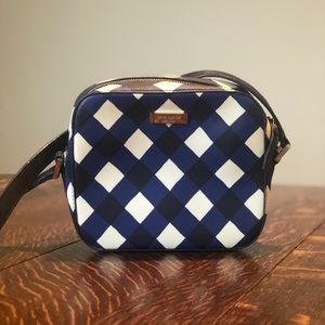 Kate Spade Navy Gingham Crossbody